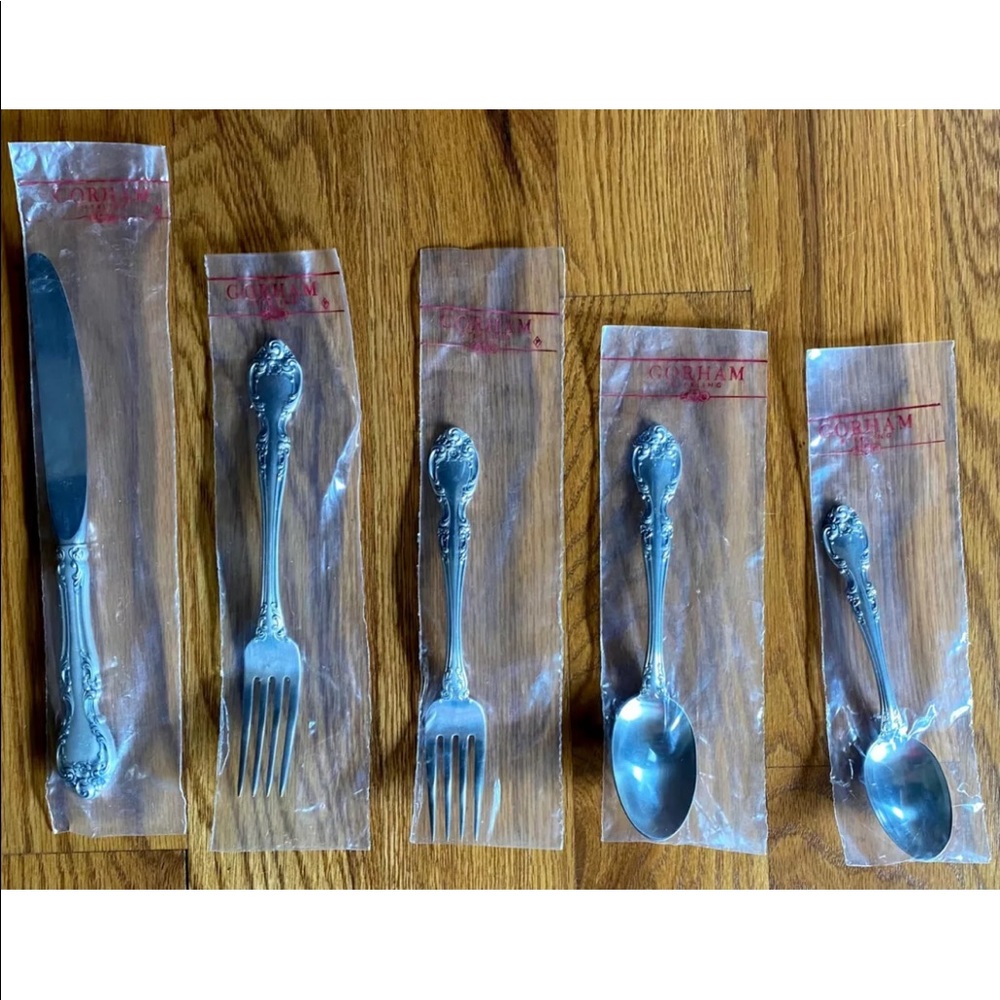 BRAND NEW Gorham Melrose Sterling Silverware Set for 12(66p) ORIGINAL PACKAGING